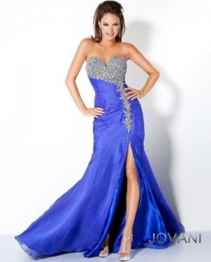 Jovani Long Dress with Tiered Bodice 102613