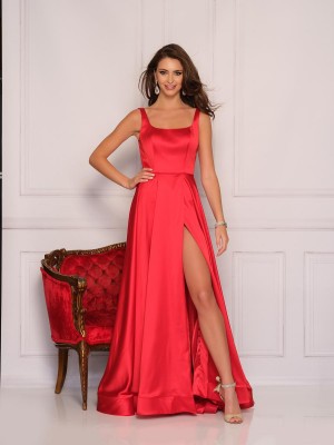 Size 16 Red Dave and Johnny 10534 Simply Perfect Prom Dress