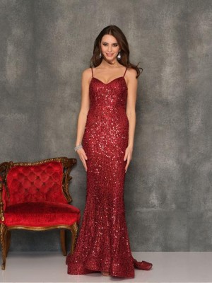 Dave and Johnny 10669 Sparkling Beaded Prom Dress