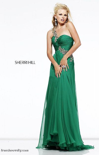 one shoulder sherri hill
