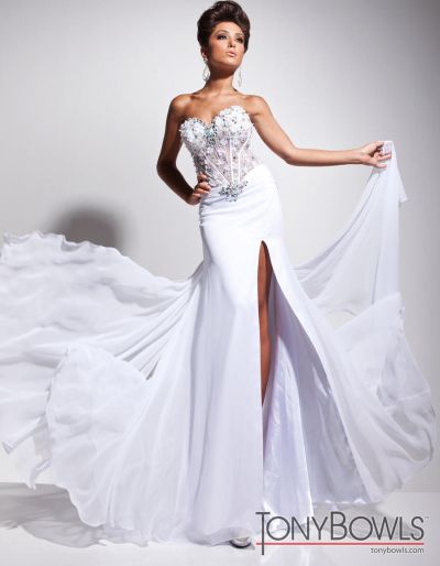 all white gala attire