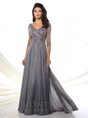 Montage 116950 Mothers Gown with Three Quarter Sleeves