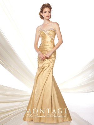 Ivonne D for Mon Cheri 116D34 Silk Shantung Gown