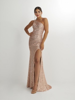 Studio 17 12906 Sequin One Shoulder Prom Dress
