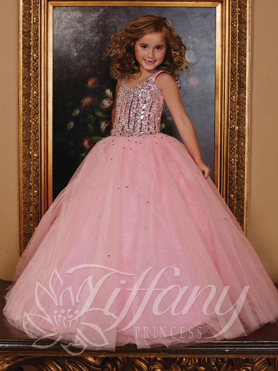 Tiffany Princess 13387 Girls Pageant Dress: French Novelty