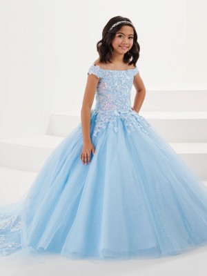 Tiffany Princess 13706 Off Shoulder Girls Pageant Gown