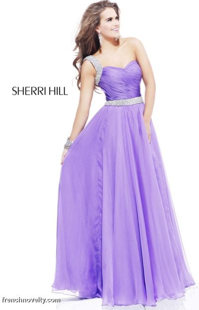 one shoulder sherri hill