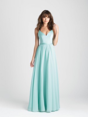 Size 16 Waterfall Allure 1503 V Neck Bridesmaid Gown