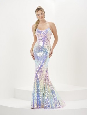 Tiffany Designs 16051 Shimmering Ombre Sequin Prom Dress
