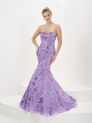 Tiffany Designs 16052 Floral Mermaid Prom Dress