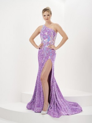 Tiffany Designs 16061 One Shoulder Sequin Prom Dress