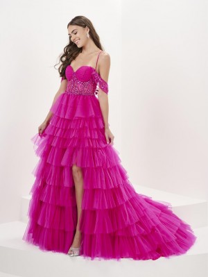 Tiffany Designs 16067 Fun Flirty Tiered Ruffle Prom Dress