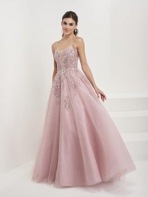 Tiffany Designs 16072 Floral A-Line Prom Dress