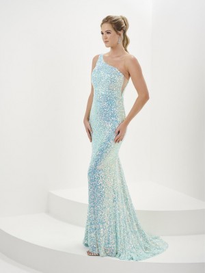 Tiffany Designs 16114 Sequin One Shoulder Prom Dress