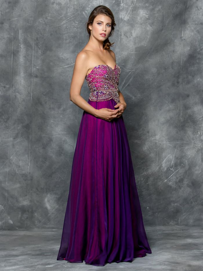 Colors 1646 Beaded Chiffon Prom Dress French Novelty