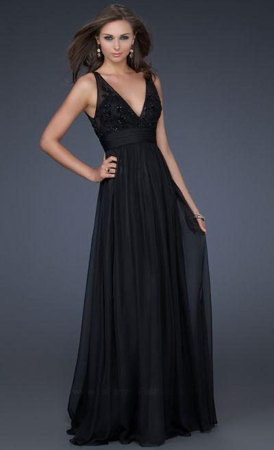 Elegant and Classy Long Chiffon Evening Dress La Femme 16992 ...