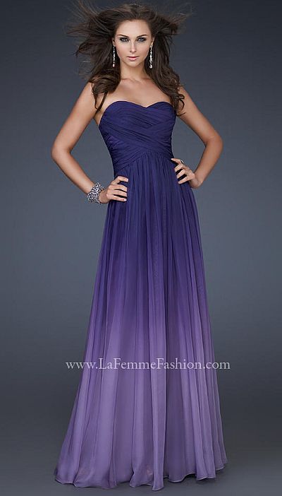 Femme Fashion Prices on Prom Dresses 2012 La Femme Ombre Chiffon Gown 17004 Image
