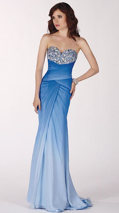sapphire blue formal gowns