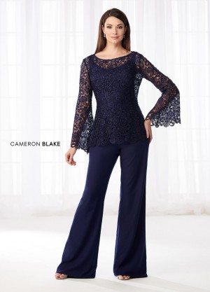 Cameron Blake 218611 Lace Mother of the Bride Pantsuit