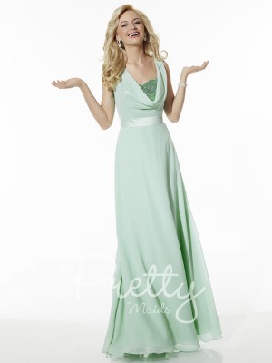 Size 4 Suzi Mint Pretty Maids 22617 Bridesmaid Gown