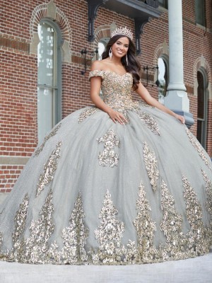 House of Wu 26042 Sequin Lace Quinceanera Dress