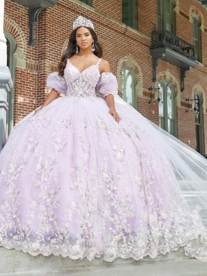 House of Wu 26043 Feminine Floral Quinceanera Dress