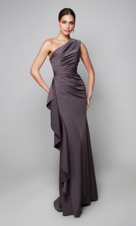 Alyce 27624 Ruched One Shoulder Gown