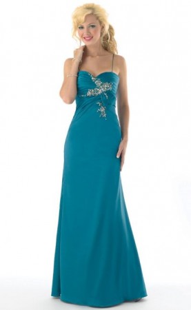 Mystique Prom Dress with Back Ruffles 3119
