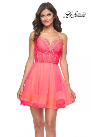 La Femme 31469 Beautiful Short Homecoming Dress