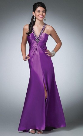 Alfred Angelo Strappy Open Back Long Prom Dress 3501