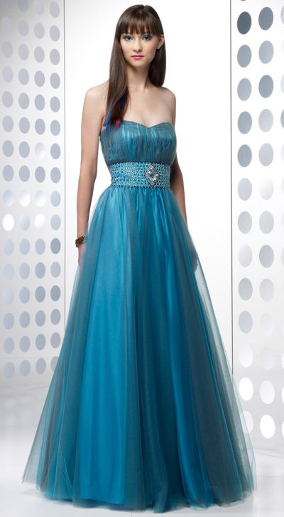 two tone ball gown