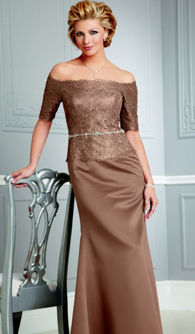 Caterina by Jordan Lace and Satin Mother of the Bride Dress 4036 ...