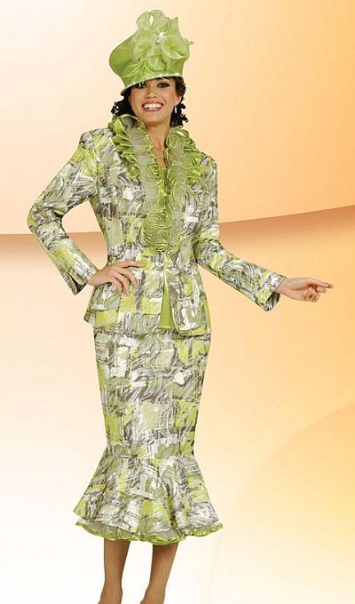 lime green suit women