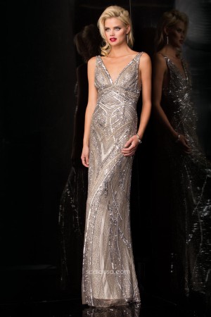Scala 47680 Long Sequin Prom Dress