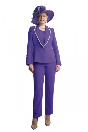 Lily and Taylor 4785 Womens Elegant Dressy Pant Suit