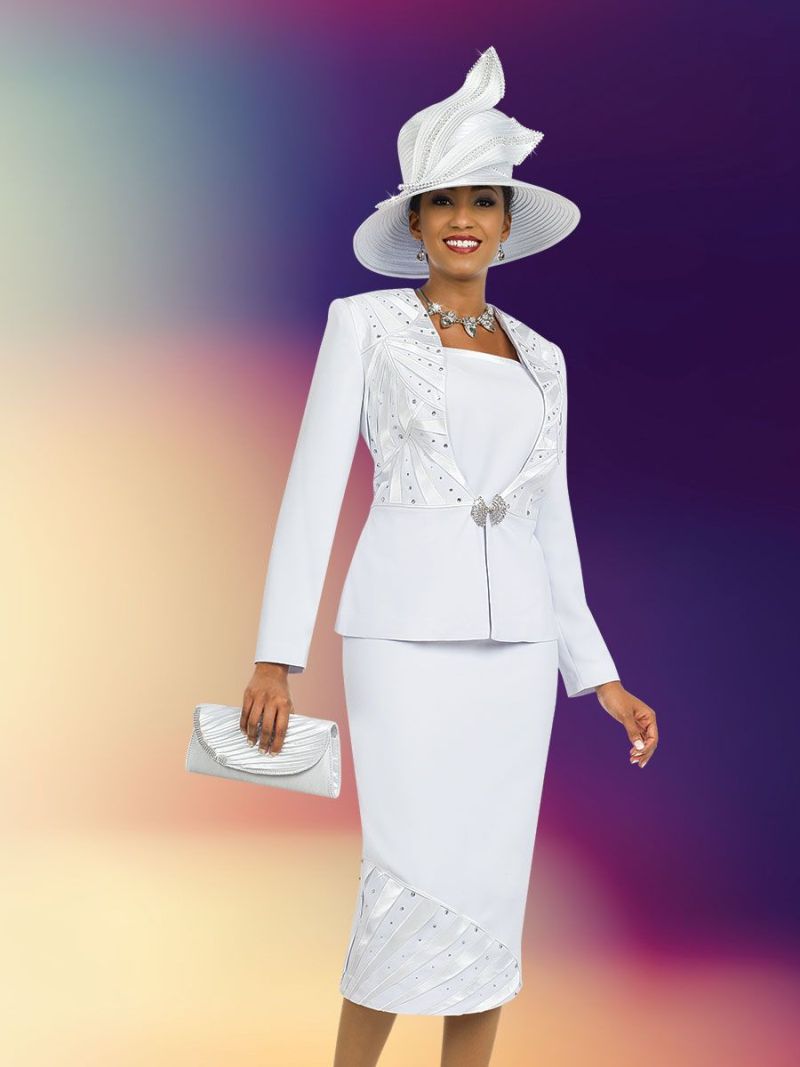 women church suits white