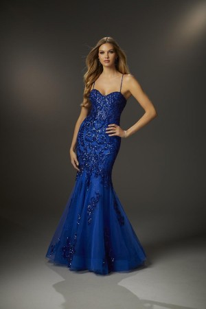 Size 22 Royal Morilee 48070 Sparkling Soft Mermaid Prom Dress