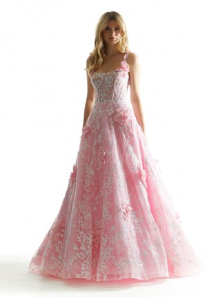 Morilee 49072 Stunning Floral Sequin Prom Dress