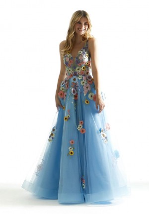 Morilee 49074 Whimsical 3-D Floral Prom Dress