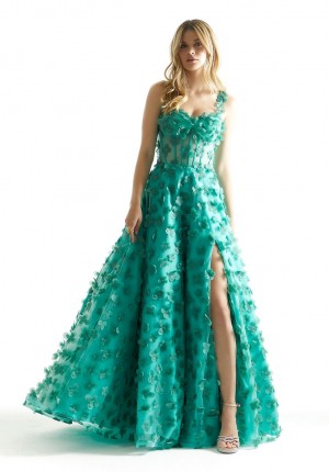 Morilee 49078 Whimsical 3-D Floral Prom Dress