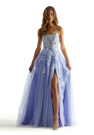 Morilee 49083 Glittering Floral Sequin Prom Dress