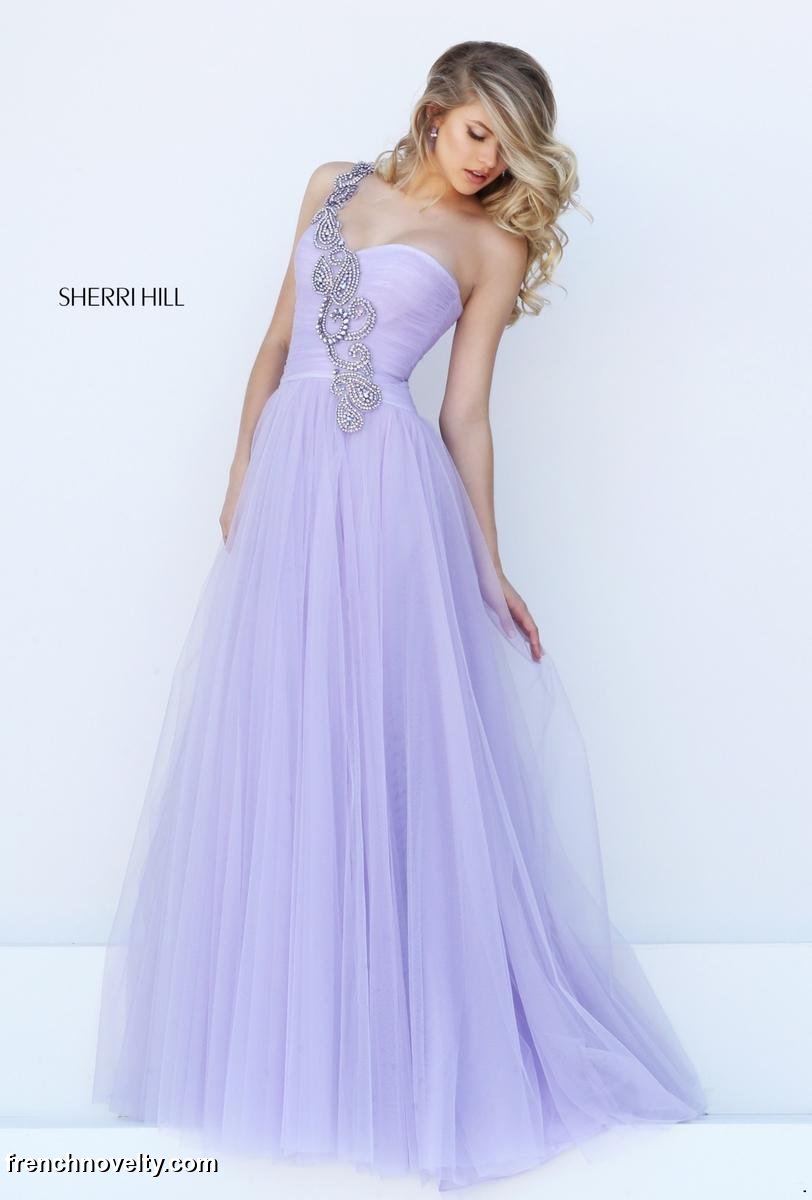 one shoulder sherri hill