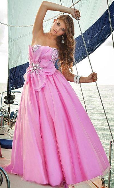 Pink by Blush Prom Tulle and Taffeta Ball Gown 5100: French Novelty