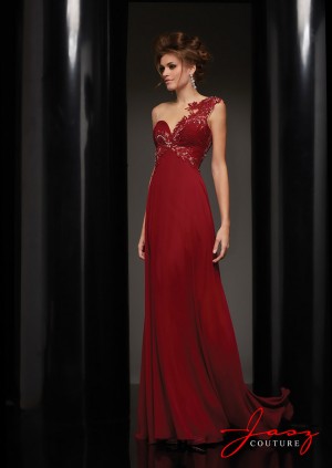 Jasz Couture 5316 Mock One Shoulder Red Carpet Gown
