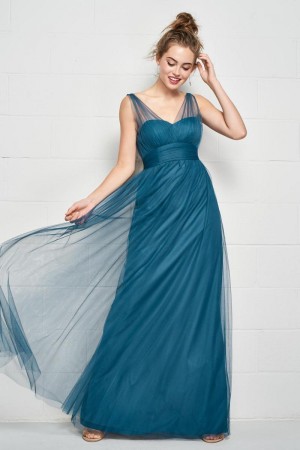 Size 10 Blush Wtoo 534 Sheer Bobbinet Bridesmaid Dress