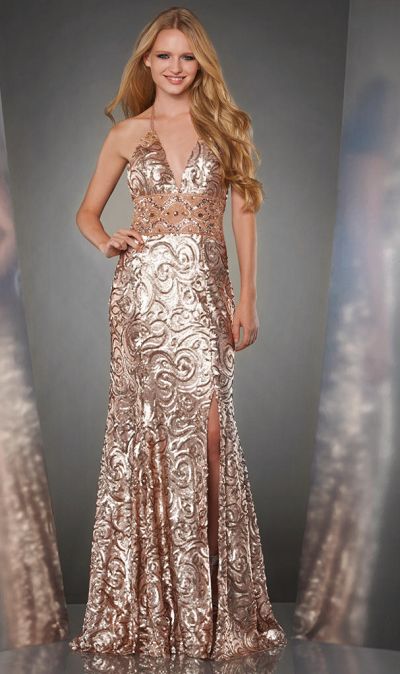 shimmer gown for women