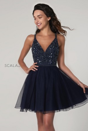 Scala 60076 Short Sequin Party Dress