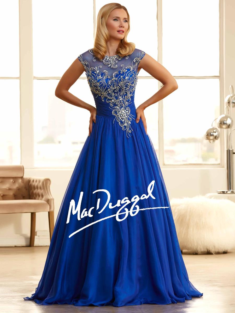royal blue mac duggal gown