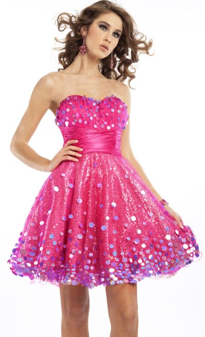 2011 Prom Dress on Homecoming Dresses 2011 Party Time Short Dress With Pailettes 6573