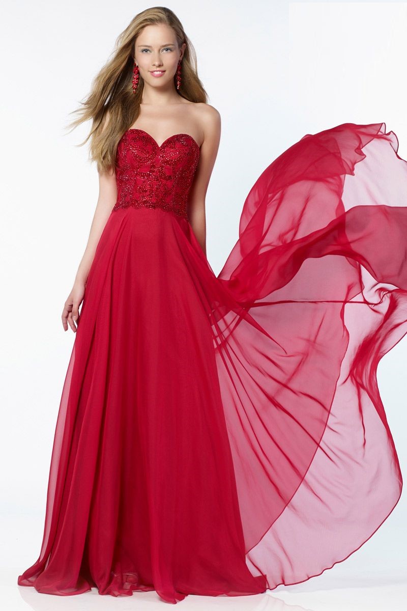 Alyce Paris 6684 Sweetheart Chiffon Prom Dress French Novelty